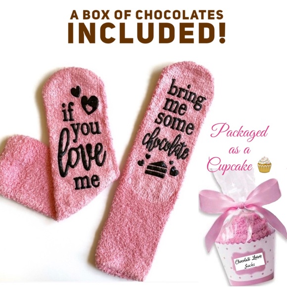 Trés Chic et Unique Boutique Accessories - Soft and Cozy Socks for Chocolate Lovers